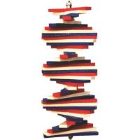 Red,White,Blue Poly Large Helix Spinner-GE606