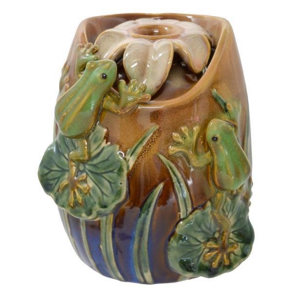 Frog Tabletop Ceramic Fountain
