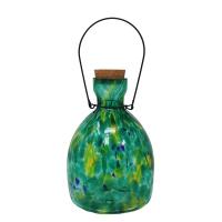 LED Blown Glass Green Lantern-GE910