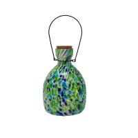 LED Blown Glass Blue/ Green Lantern-GE911