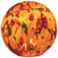 Red and Yellow LED Glass 4.75 Inch Globe-GE912