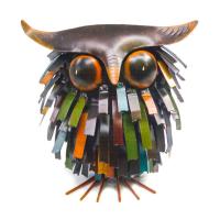 Spikey Owl Sculpture-GEBLUEA228