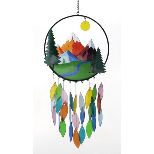 Mountain Range Glass Chime