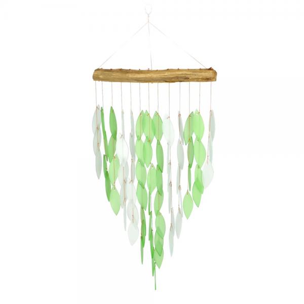 Deluxe Green Waterfall Glass Chimes