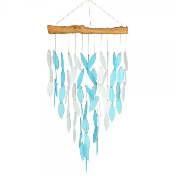Deluxe Blue Waterfall Glass Chimes
