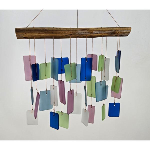 Purple Mountain Rectangles Bar Glass Chime