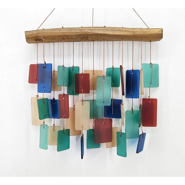 Retro Rectangles Bar Glass Chime