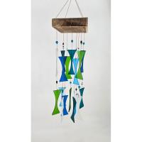 Ocean Square Glass Chime-GEBLUEG394