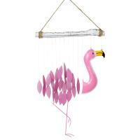 Flamingo Glass Chime-GEBLUEG438