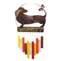 Dachsie Woof Glass Wind Chime-GEBLUEG444