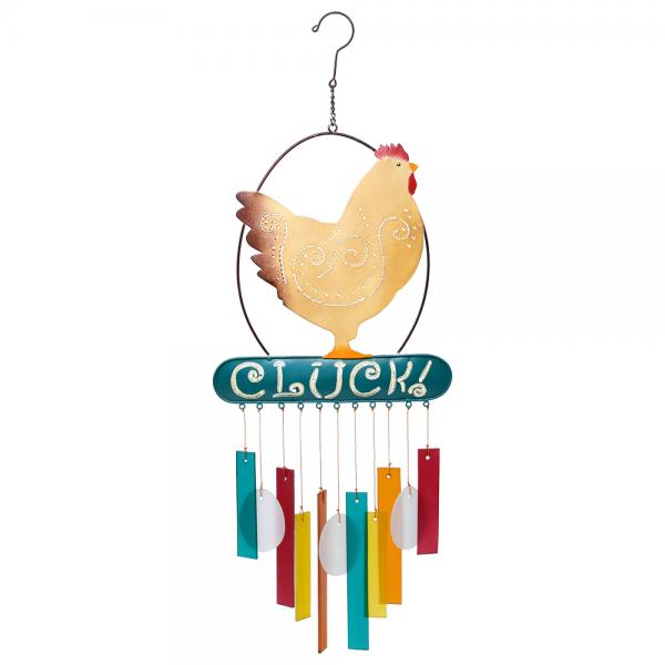 Chicken Cluck Glass Chime
