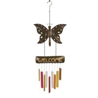 Rustic Welcome Butterfly Chime-GEBLUEG546