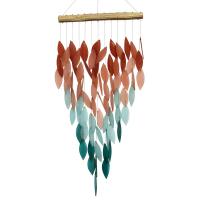 Deluxe Coral Ombre Waterfall Glass Chime-GEBLUEG595