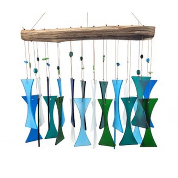 Ocean Beaded Cast-Off Glass Chime