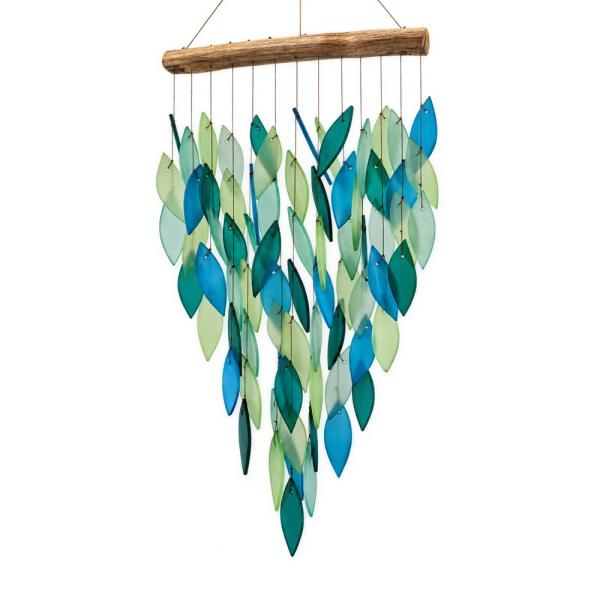 Aquamarine Deluxe Waterfall Glass Chime