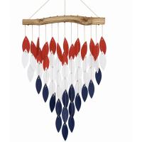 Red White and Blue Deluxe Waterfall Glass Chime-GEBLUEG811