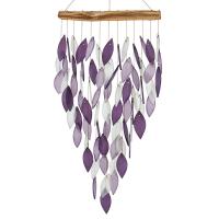 Lavender Purple Deluxe Waterfall Glass Chime-GEBLUEG813