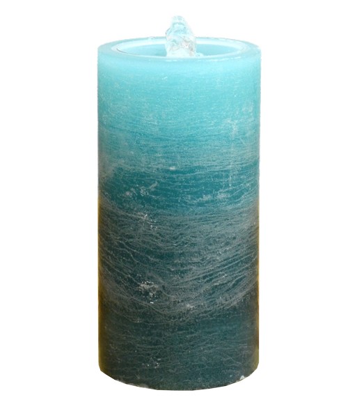 LED Blue Wax Candle Fountain