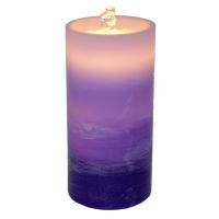 LED Purple Ombre Wax Candle Fountain-GECF013