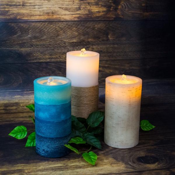 Teal Ombre Candle Fountain