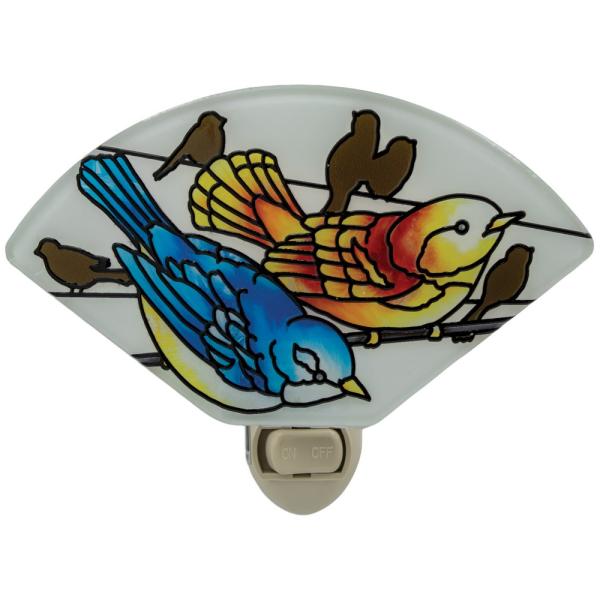 Birds on a Wire Fan Shaped Nightlight
