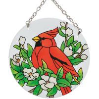Cardinal Medium Round Suncatcher-GEJBD106