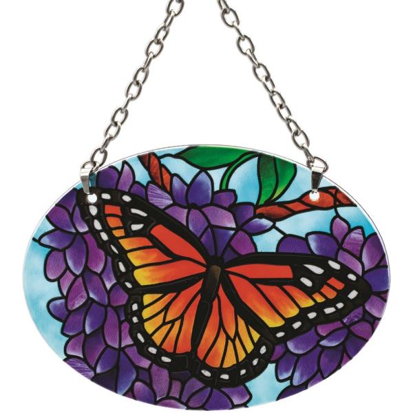 Wings & Wisteria Small Oval Suncatcher