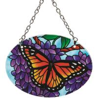 Wings & Wisteria Small Oval Suncatcher-GEJBD115