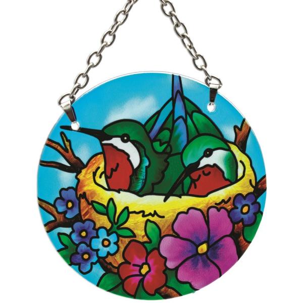 Hummingbird Nest Small Round Suncatcher