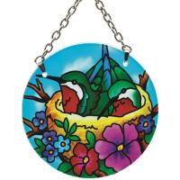 Hummingbird Nest Small Round Suncatcher-GEJBD127