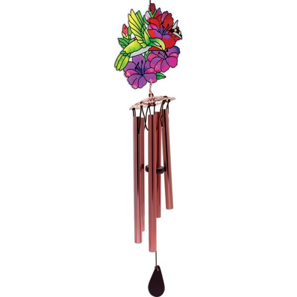 Hummingbird & Gladioluses Windchime