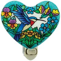 Hummingbird Floral Heart Nightlight-GEJBD15