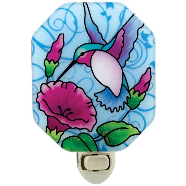 Spring Hummingbird Oval Nightlight