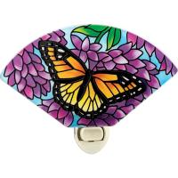Wings & Wisteria Fan Shaped Nightlight-GEJBD2