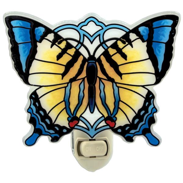 Yellow/Blue Butterfly Nightlight