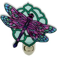 Teal/Purple Dragonfly Nightlight-GEJBD32