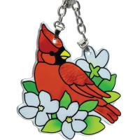 Cardinal Shaped Mini Suncatcher-GEJBD40