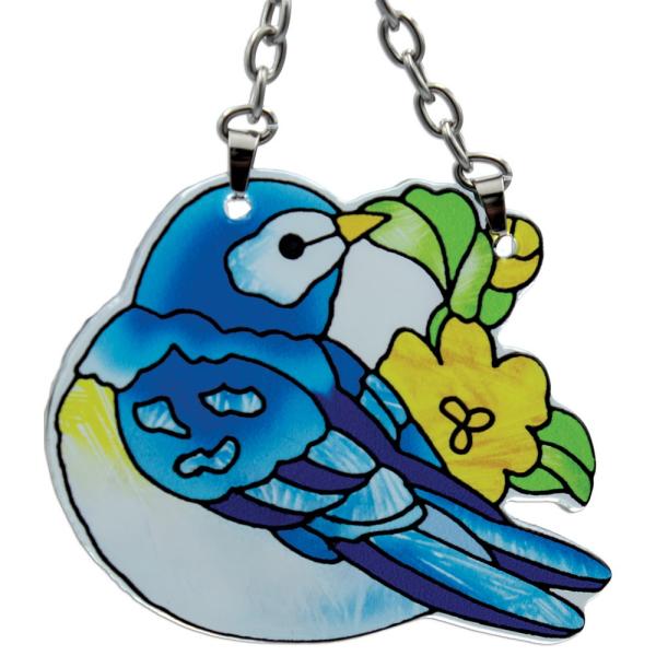Bluebird Shaped Mini Suncatcher