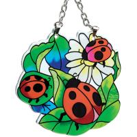 Ladybug Shaped Mini Suncatcher-GEJBD42