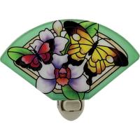Butterfly Garden Fan Shaped Nightlight-GEJBD5