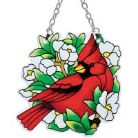 Cardinal Round Shaped Small Suncatcher-GEJBD50