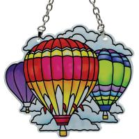 Hot Air Balloon Shaped Small Suncatcher-GEJBD53