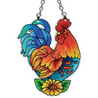 Rooster Shaped Small Suncatcher-GEJBD55