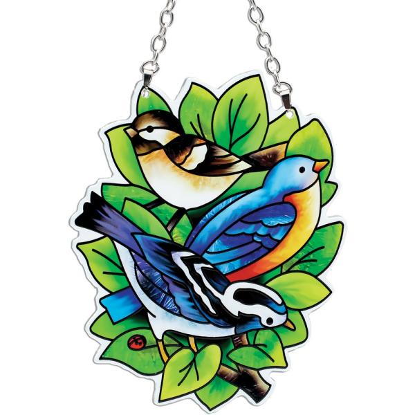 Bird Trio Shaped Medium Suncatcher