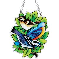 Bird Trio Shaped Medium Suncatcher-GEJBD58