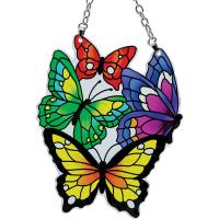 4 Butterflies Shaped Medium Suncatcher-GEJBD60
