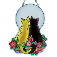 Cat in Moonlight Large Suncatcher-GEJBD70