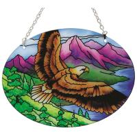Eagle Medium Oval Suncatcher-GEJBD88