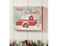 MDF Christmas Trailer Design Wall Art-GIFT655548
