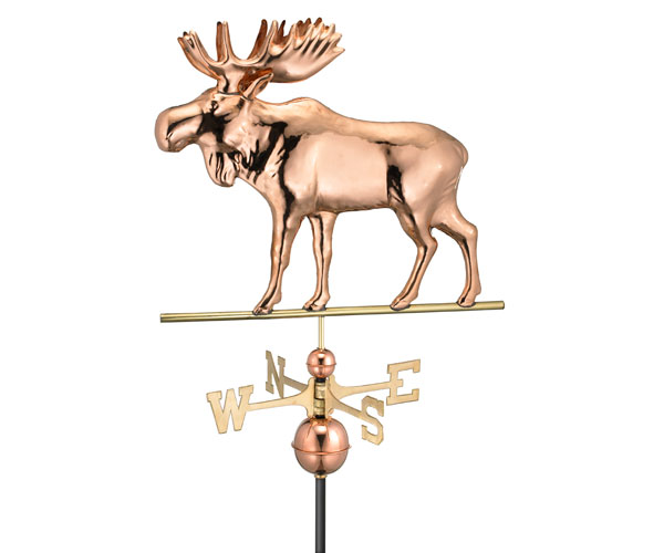 Moose Weathervane Polished Copper + Freight